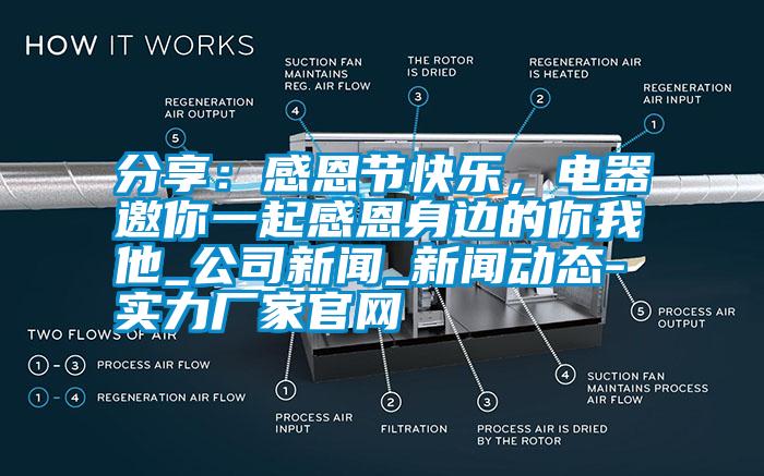 分享：感恩節(jié)快樂(lè)，電器邀你一起感恩身邊的你我他_公司新聞_新聞動(dòng)態(tài)-實(shí)力廠家官網(wǎng)