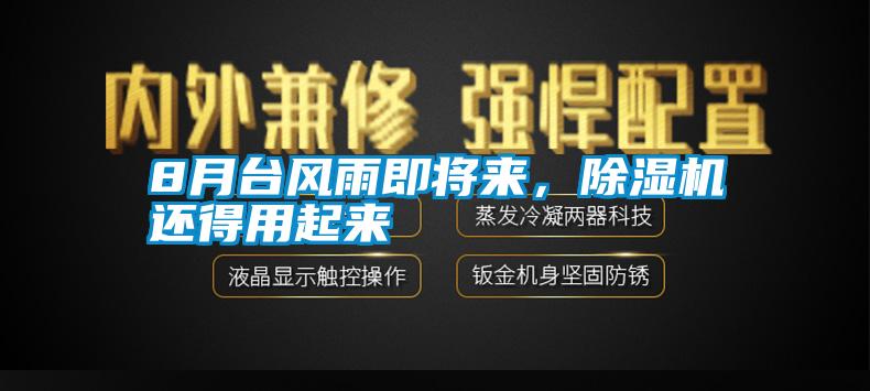 8月臺風雨即將來，除濕機還得用起來