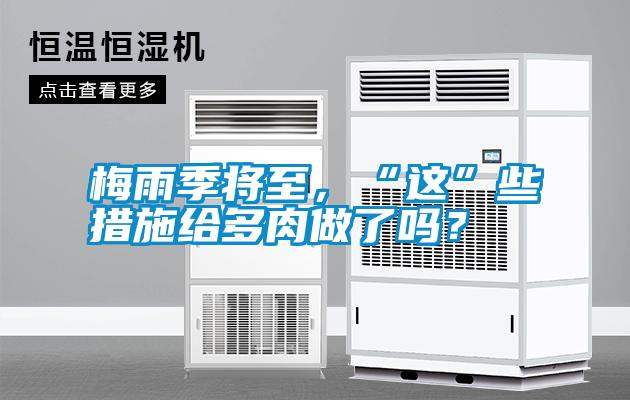 梅雨季將至，“這”些措施給多肉做了嗎？