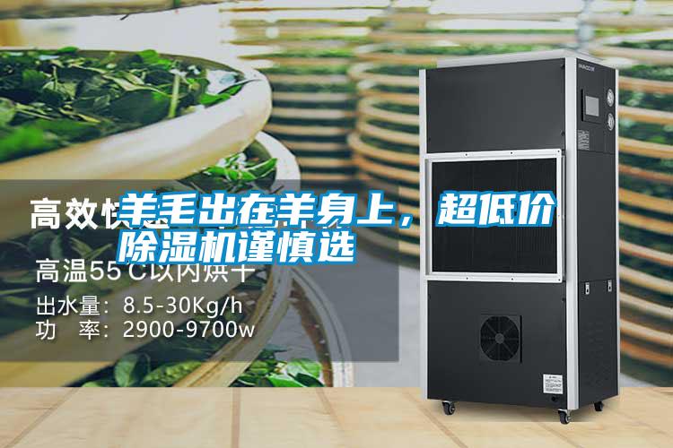 羊毛出在羊身上，超低價(jià)除濕機(jī)謹(jǐn)慎選
