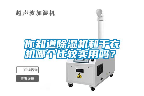 你知道除濕機和干衣機哪個比較實用嗎？