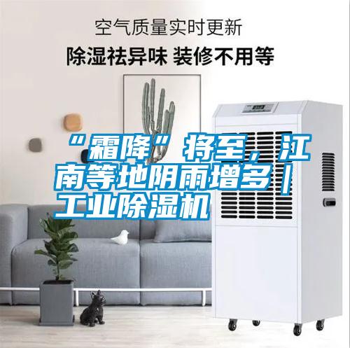 “霜降”將至，江南等地陰雨增多｜工業(yè)除濕機
