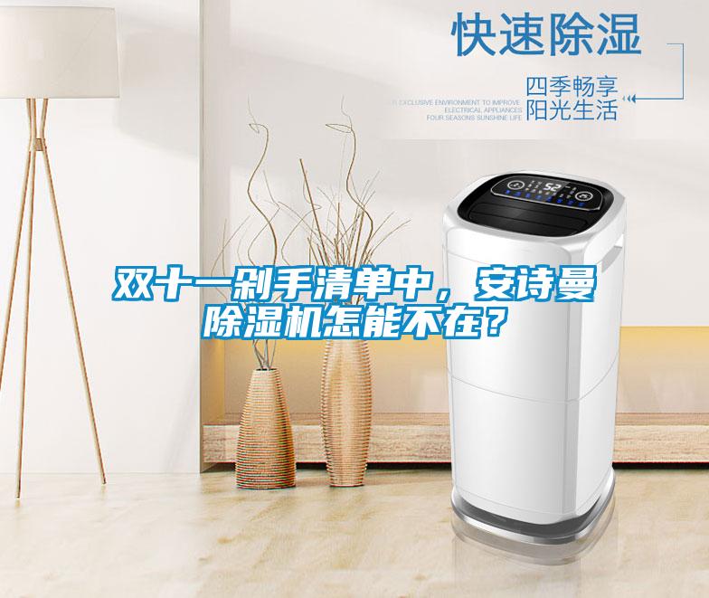 雙十一剁手清單中，安詩(shī)曼除濕機(jī)怎能不在？
