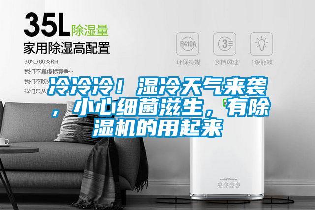 冷冷冷！濕冷天氣來襲，小心細菌滋生，有除濕機的用起來