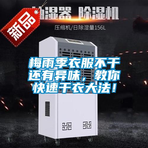 梅雨季衣服不干還有異味，教你快速干衣大法！