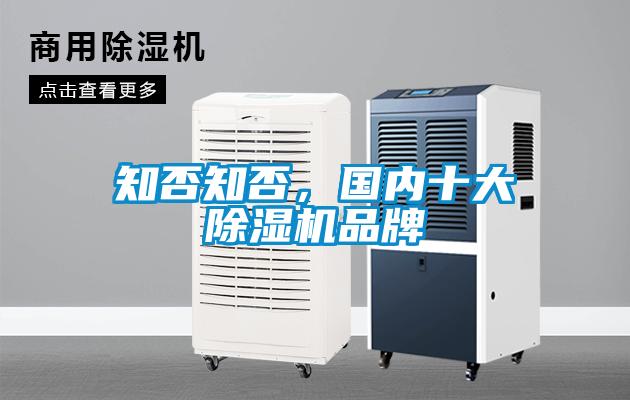 知否知否，國(guó)內(nèi)十大除濕機(jī)品牌