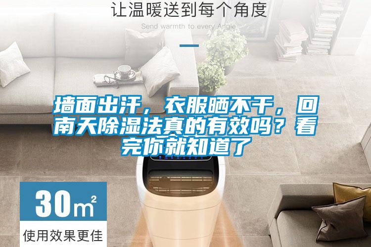 墻面出汗，衣服曬不干，回南天除濕法真的有效嗎？看完你就知道了