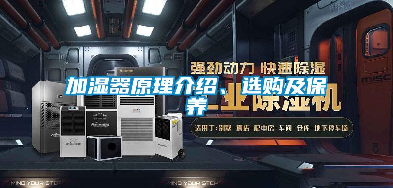 加濕器原理介紹、選購(gòu)及保養(yǎng)