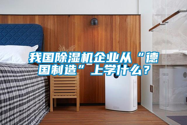 我國除濕機企業(yè)從“德國制造”上學什么？