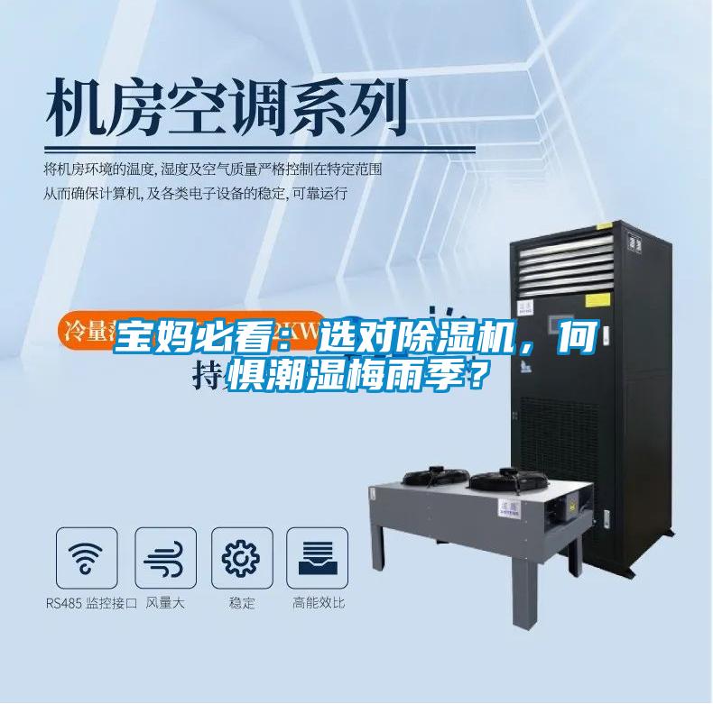 寶媽必看：選對除濕機(jī)，何懼潮濕梅雨季？