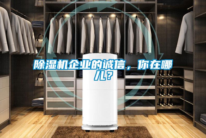 除濕機(jī)企業(yè)的誠信，你在哪兒？