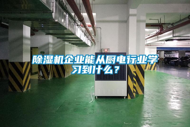 除濕機(jī)企業(yè)能從廚電行業(yè)學(xué)習(xí)到什么？