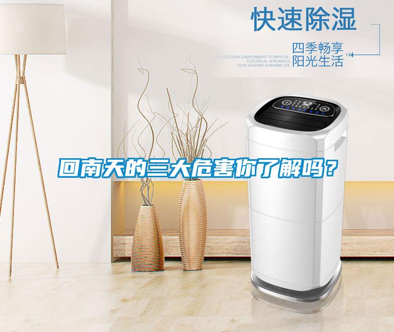 回南天的三大危害你了解嗎？
