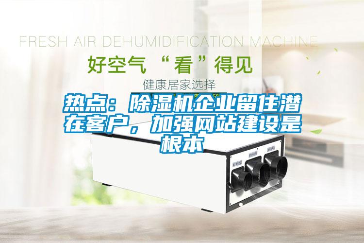 熱點(diǎn)：除濕機(jī)企業(yè)留住潛在客戶，加強(qiáng)網(wǎng)站建設(shè)是根本