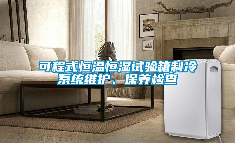 可程式恒溫恒濕試驗(yàn)箱制冷系統(tǒng)維護(hù)、保養(yǎng)檢查