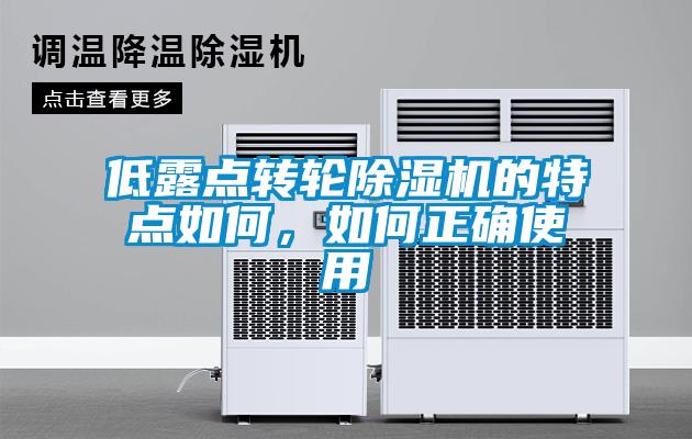 低露點(diǎn)轉(zhuǎn)輪除濕機(jī)的特點(diǎn)如何，如何正確使用