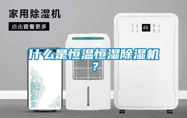什么是恒溫恒濕除濕機？