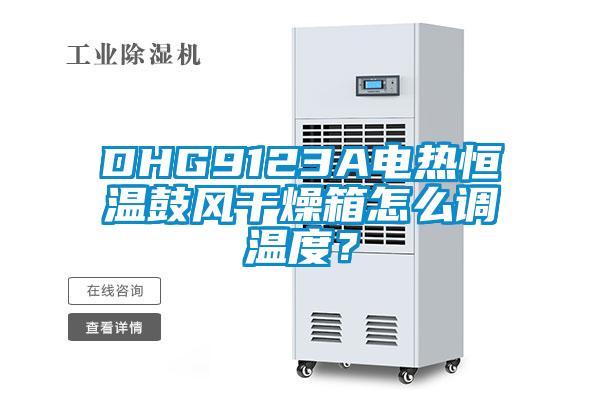 DHG9123A電熱恒溫鼓風(fēng)干燥箱怎么調(diào)溫度？