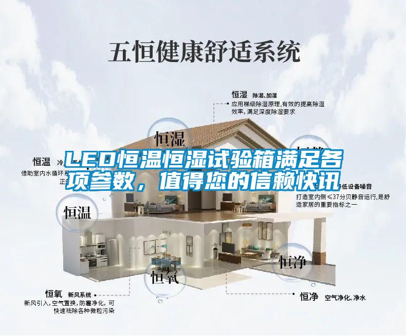 LED恒溫恒濕試驗(yàn)箱滿(mǎn)足各項(xiàng)參數(shù)，值得您的信賴(lài)快訊