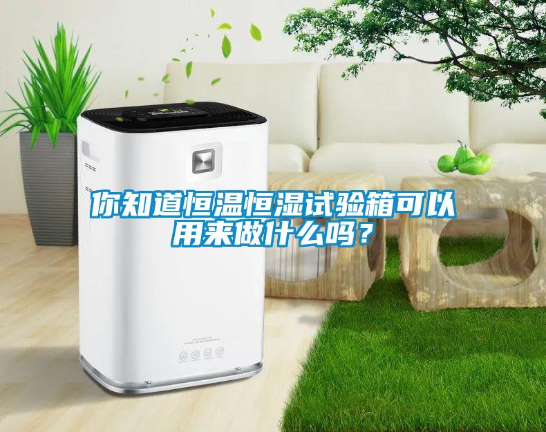 你知道恒溫恒濕試驗箱可以用來做什么嗎？
