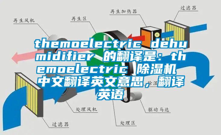 themoelectric dehumidifier 的翻譯是：themoelectric 除濕機 中文翻譯英文意思，翻譯英語