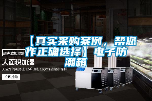 【真實采購案例，幫您作正確選擇】電子防潮箱
