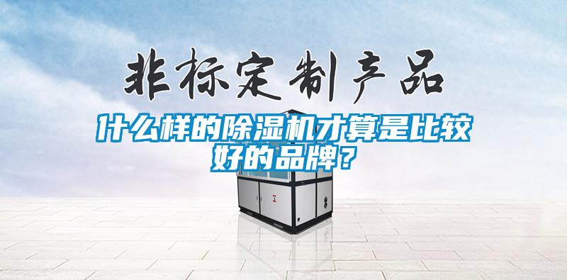什么樣的除濕機才算是比較好的品牌？