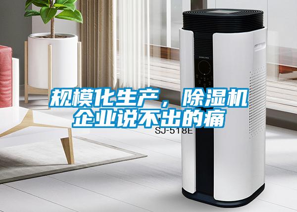 規(guī)?；a(chǎn)，除濕機企業(yè)說不出的痛