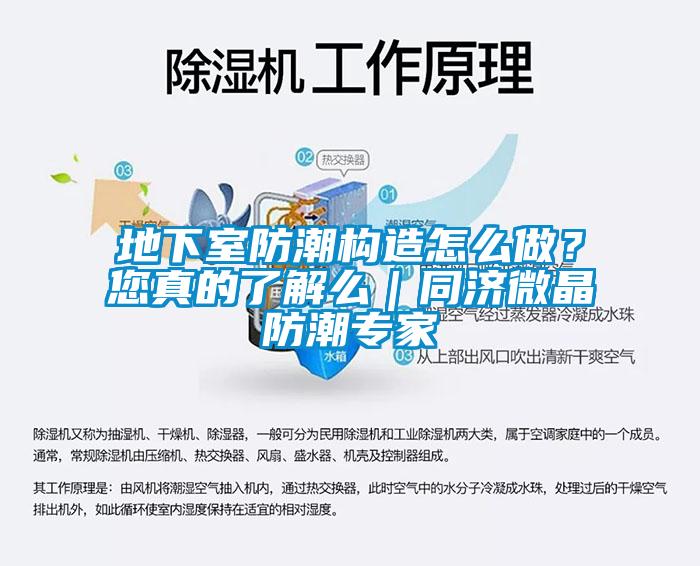 地下室防潮構(gòu)造怎么做？您真的了解么｜同濟(jì)微晶防潮專家
