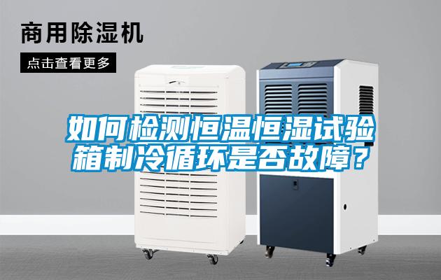 如何檢測(cè)恒溫恒濕試驗(yàn)箱制冷循環(huán)是否故障？