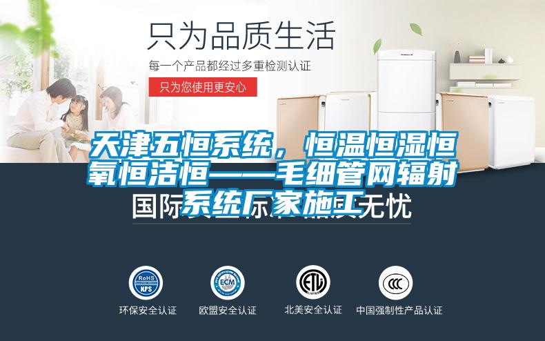 天津五恒系統(tǒng)，恒溫恒濕恒氧恒潔恒——毛細(xì)管網(wǎng)輻射系統(tǒng)廠家施工