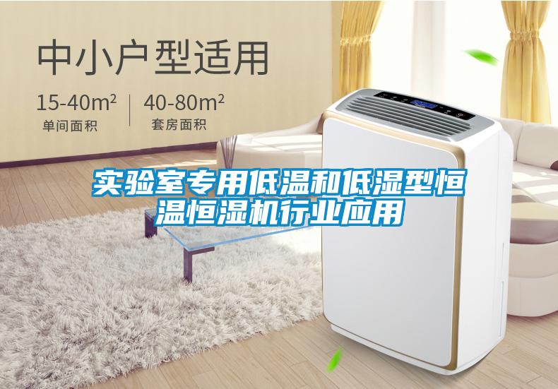 實(shí)驗(yàn)室專(zhuān)用低溫和低濕型恒溫恒濕機(jī)行業(yè)應(yīng)用