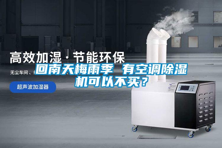 回南天梅雨季 有空調(diào)除濕機可以不買？