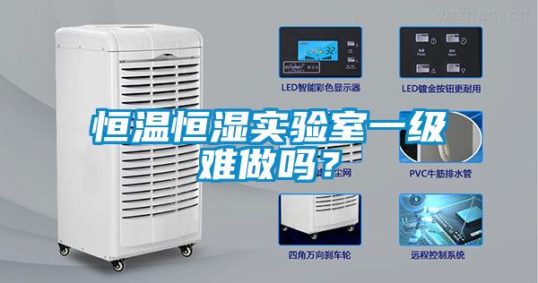 恒溫恒濕實驗室一級難做嗎？