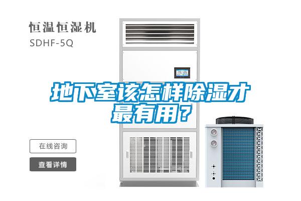 地下室該怎樣除濕才最有用？