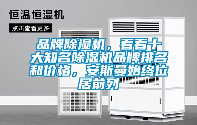 品牌除濕機，看看十大知名除濕機品牌排名和價格，安斯曼始終位居前列