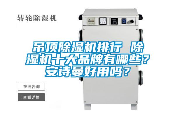 吊頂除濕機排行 除濕機十大品牌有哪些？安詩曼好用嗎？