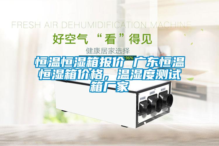 恒溫恒濕箱報(bào)價(jià) 廣東恒溫恒濕箱價(jià)格，溫濕度測(cè)試箱廠家