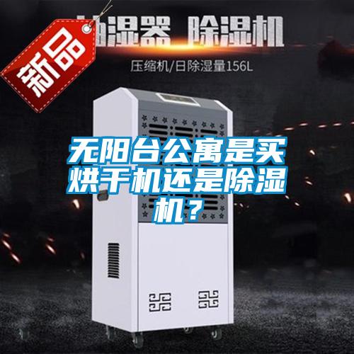 無陽臺公寓是買烘干機還是除濕機？