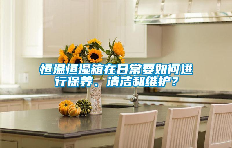 恒溫恒濕箱在日常要如何進行保養(yǎng)、清潔和維護？