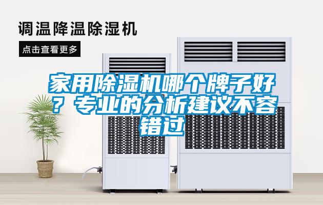 家用除濕機哪個牌子好？專業(yè)的分析建議不容錯過