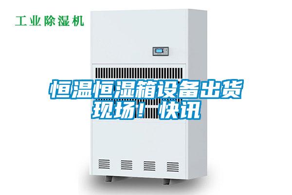 恒溫恒濕箱設(shè)備出貨現(xiàn)場！快訊