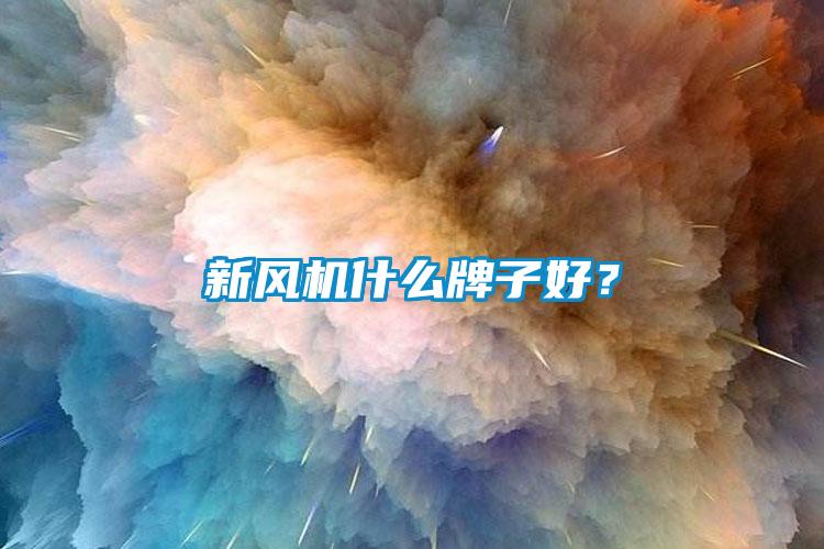 新風機什么牌子好？