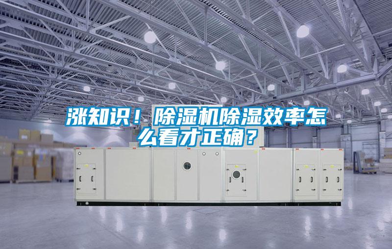漲知識！除濕機(jī)除濕效率怎么看才正確？