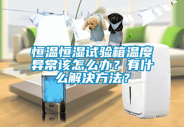 恒溫恒濕試驗(yàn)箱溫度異常該怎么辦？有什么解決方法？