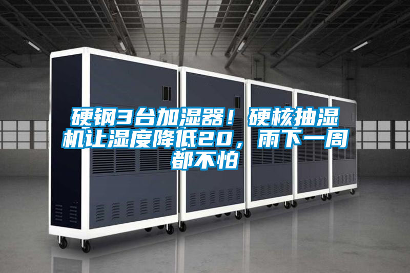 硬鋼3臺(tái)加濕器！硬核抽濕機(jī)讓濕度降低20，雨下一周都不怕