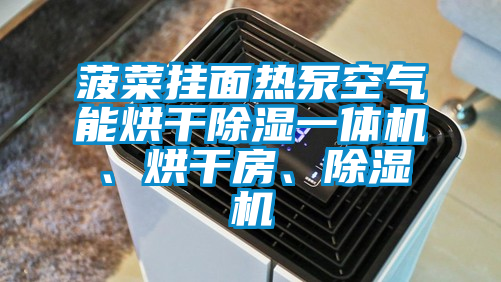 菠菜掛面熱泵空氣能烘干除濕一體機、烘干房、除濕機