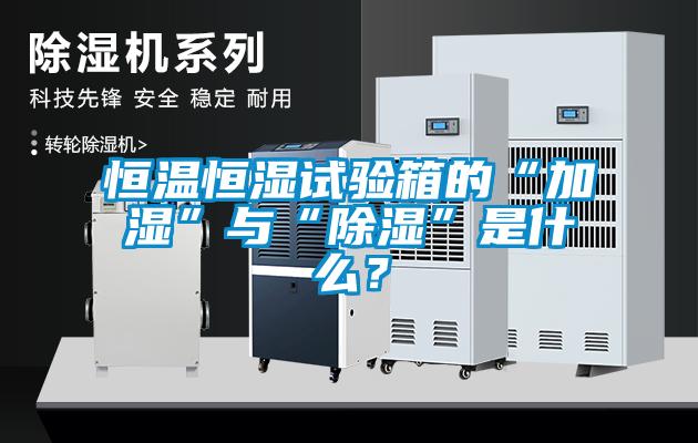 恒溫恒濕試驗(yàn)箱的“加濕”與“除濕”是什么？