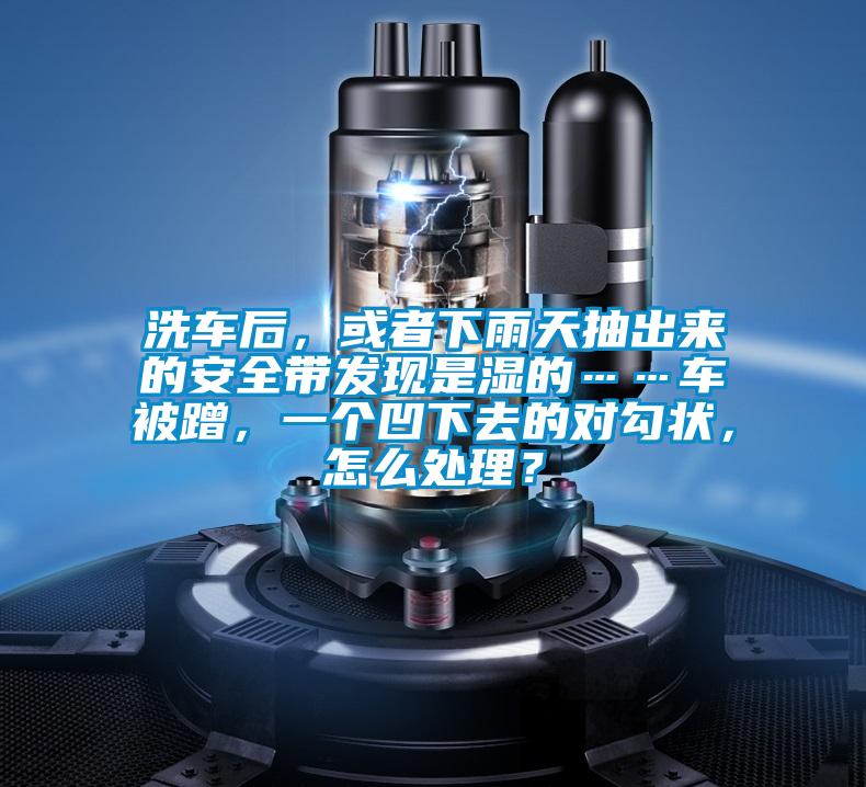 洗車后，或者下雨天抽出來的安全帶發(fā)現是濕的……車被蹭，一個凹下去的對勾狀，怎么處理？