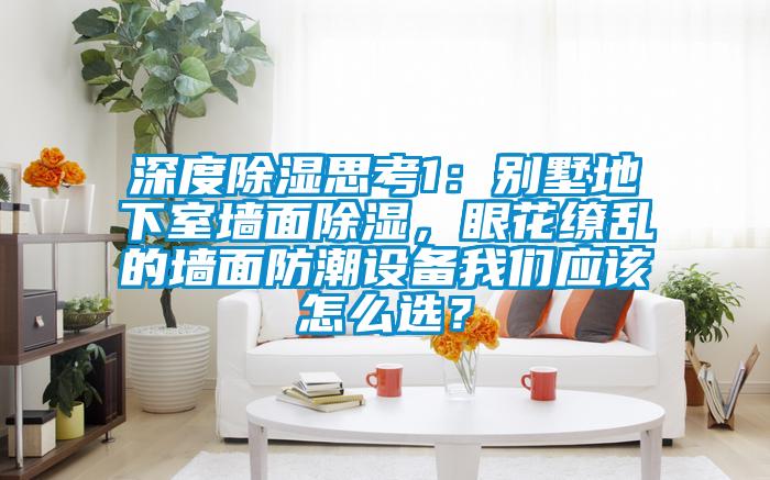 深度除濕思考1：別墅地下室墻面除濕，眼花繚亂的墻面防潮設(shè)備我們應該怎么選？